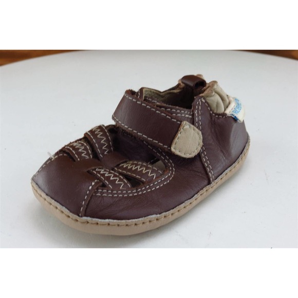 Robeez Toddler Boys‎ 2 Medium Brown Fisherman Synthetic - Picture 1 of 8